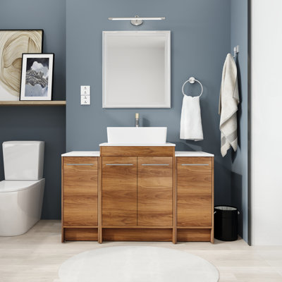 Areion 47.2'' Single Bathroom Vanity with Ceramic Top