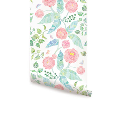 Peel & Stick Floral Roll