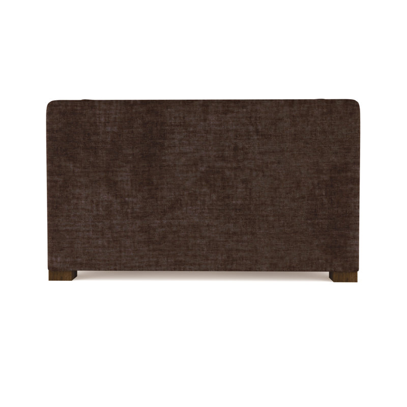 Causeuse Crosby, H 32,5 po x l 60 po x P 43 po, Velours écrasé chocolat, Brun foncé