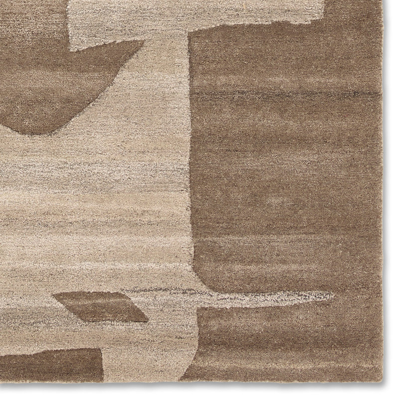  Tapis brun clair et gris Noverre ANT03, Rectangle 6 pi x 9 pi