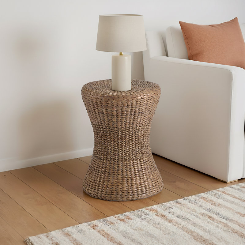 Solid + Manufactured Wood Accent Stool