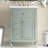 Compact Solid Wood Vanities With Sink, Modern Green Design For Space-saving Storage