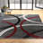Weekes Performance Area Rug in Gray/Red/Black-1105386905