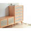 Commode décorative en rotin
