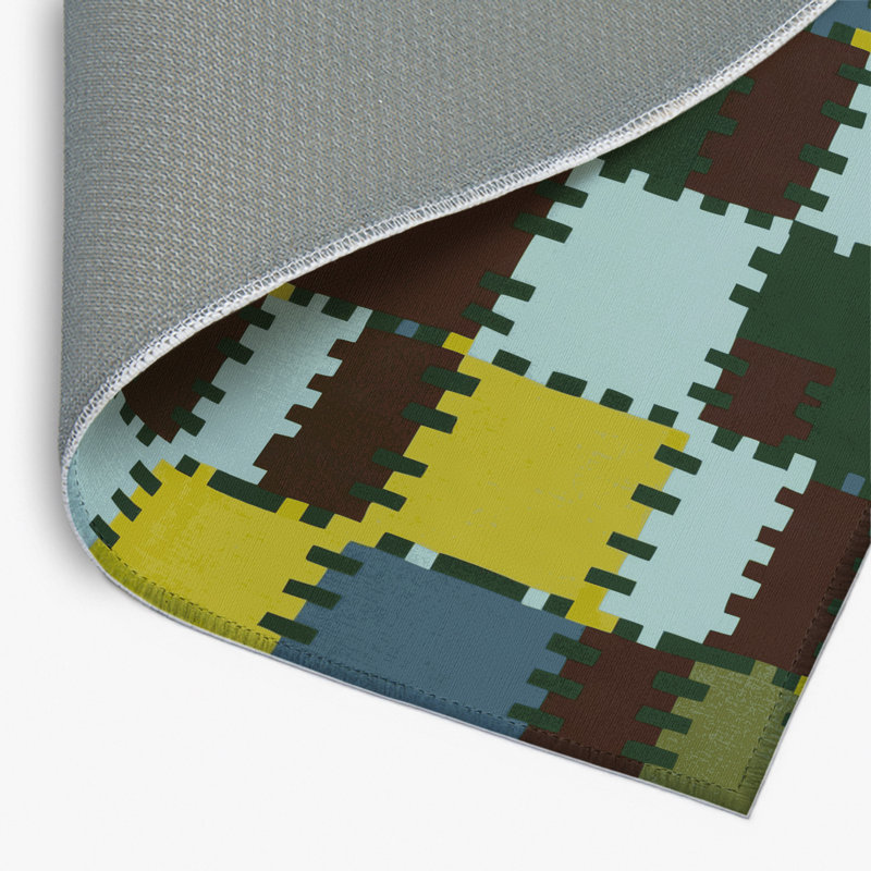 Pixelated Plains Indoor And Outdoor Area Rug, Rectangle 9' x 12'