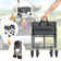 29.3'' W Garden Cart Portable Collapsible Utility Wagon
