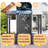 Hardtop Gazebo With Galvanized Steel Sloping Roof-124065810