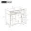 Meuble-lavabo moderne de 36 po avec lavabo en céramique blanc, porte à fermeture en douceur et 4 tiroirs de rangement, offrant un look raffiné et une fonctionnalité pratique au quotidien. (Ancien SKU: N729P380151K)