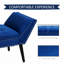 Banc moderne capitonné Homcom