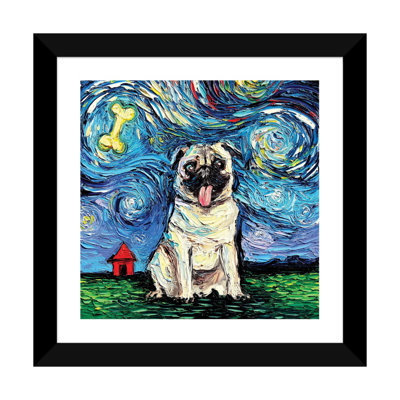 " Starry Pug " Oil Painting