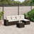 Vidaxl Garden Sofa Set  Poly Rattan Large Modular