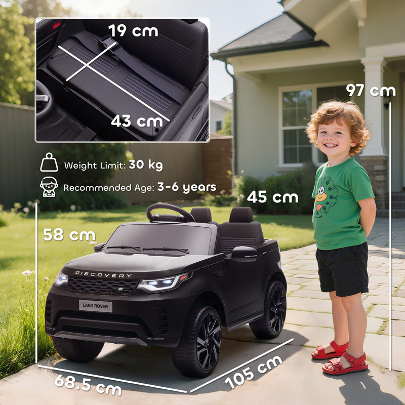 Metro Lane Battery Powered Ride On with Remote Control, Black