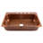 Angelico Copper 33" Single Bowl Drop-In Kitchen Sink with 4 Holes
