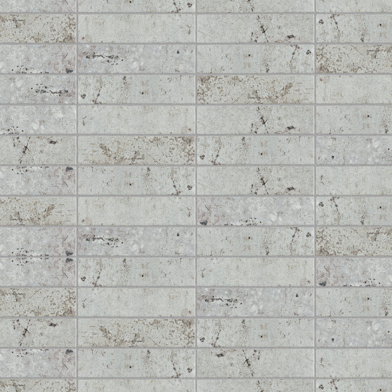 Carrelage mural en porcelaine aspect brique 3 "x 12" London, gris