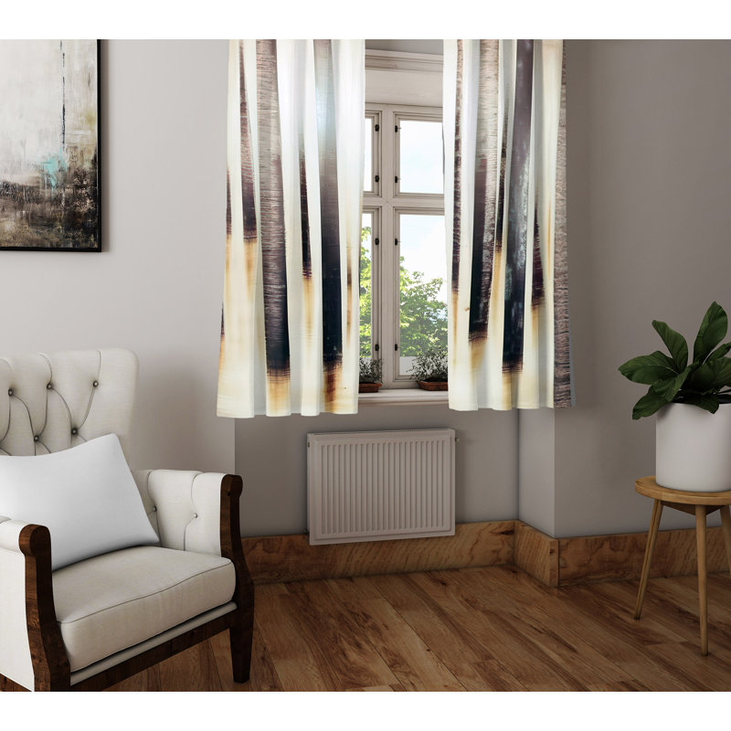 Dienne Semi Sheer Curtain Pair, 40" W x 82" L
