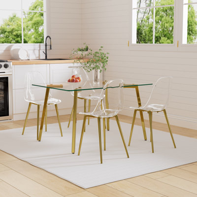 Ensemble de salle à manger rectangulaire L 51 po x l 31,5 po Laketia