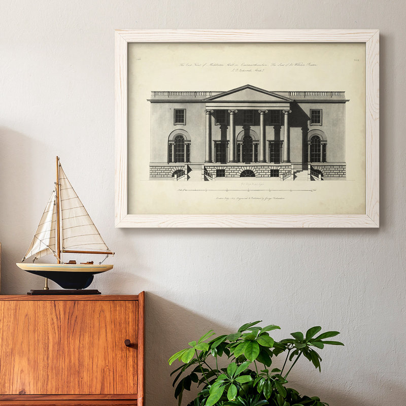 " Richardson Architecture I " Print, White, 22" H x 32" W x 1.5" D