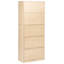 Almaguer 197cm H x 80cm W Particle Board Bookcase-1851696195