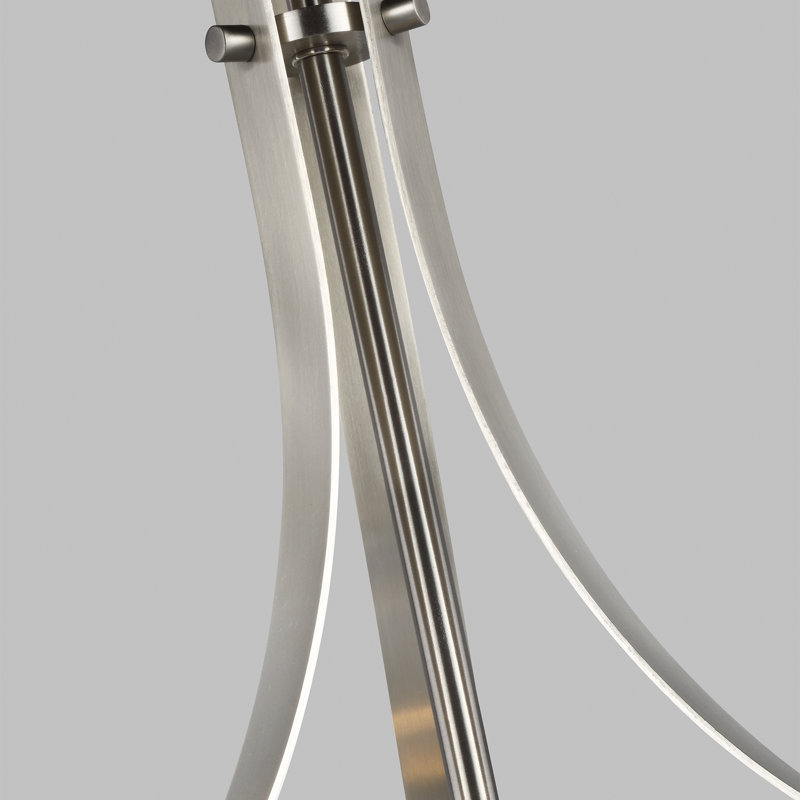 Elmwood Park Three Light Pendant from Generation Lighting , Brushed Nickel, 75W(Bulb Not Included)