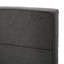 Tête de lit contemporaine très grand / très grand: design gaufré, garniture passepoilée, partie de lit réglable en tissu gris anthracite de 48,5 à 53 pouces,-619604893