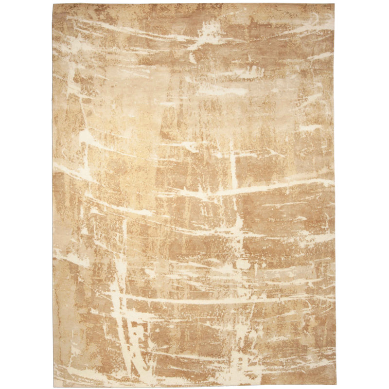 Modern One-of-a-Kind Rectangle 8' X 10'2" Hand Knotted Area Rug