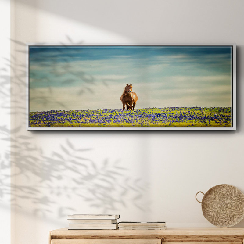 Sunlit Midwest II- Framed Canvas, 8" H x 20" W