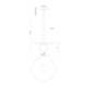 Single Light Metal Dimmable LED Pendant