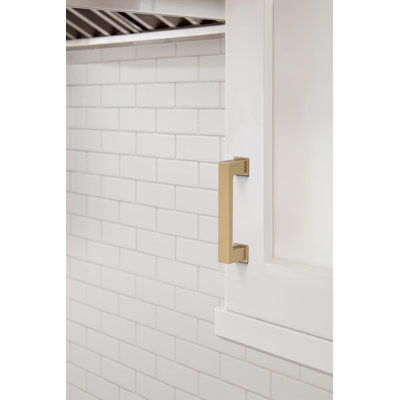 Bridgeport 3 inch (76mm) Centre-to-Centre Champagne Bronze Cabinet Pull - 10 Pack