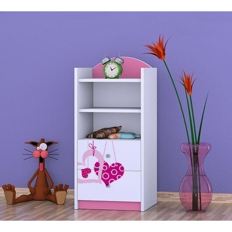 Joaquin 96cm H X 45cm W Kids Cube, Pink