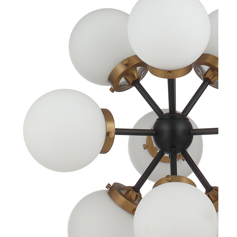 Lustre sphérique Spoutnik à 9 lumières