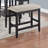 Counter Height 1-Piece Bench - Upholstered Seat With Footrest-856889909