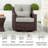 Keaisha Outdoor Swivel Wicker Glider Lounge Chair-1781274202