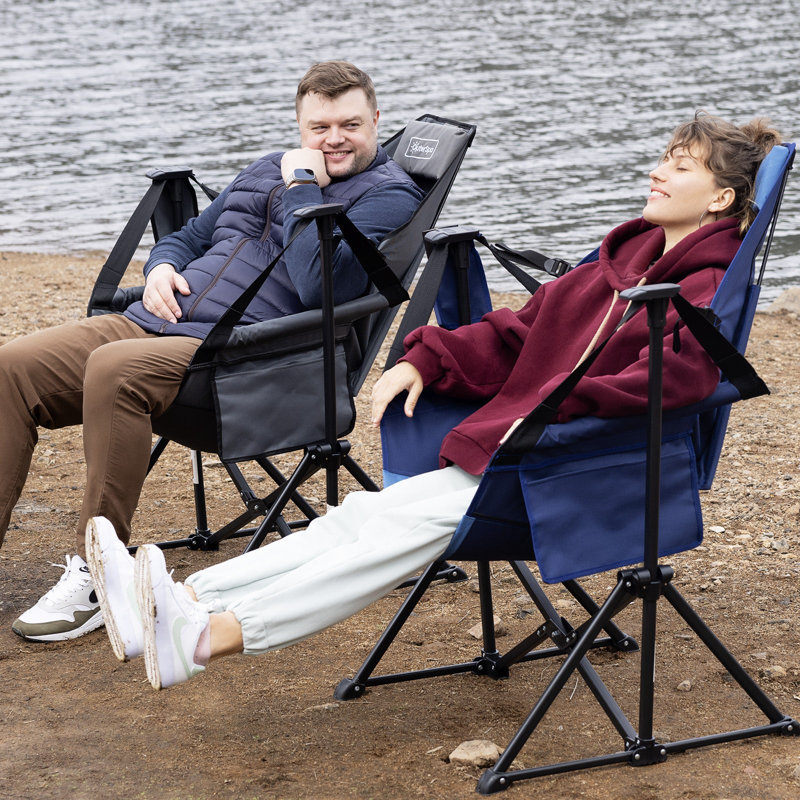 Hammock Camping Chair For Adults, Folding Swing Chair Outdoor, Gray, 1