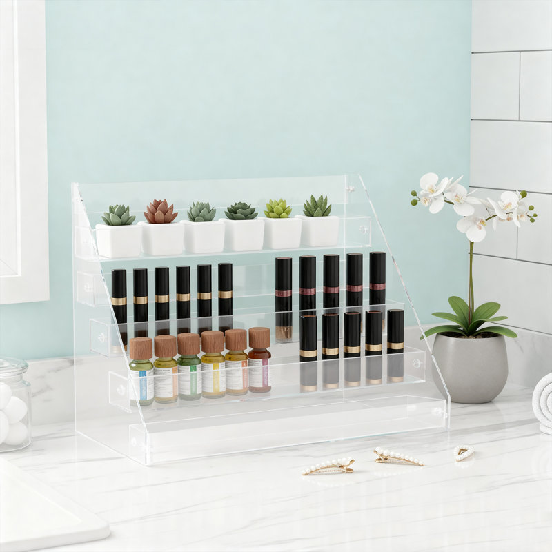 Mellinger Acrylic 6 Compartment Makeup Organizer