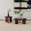 Table de bout ronde Columbo Brown