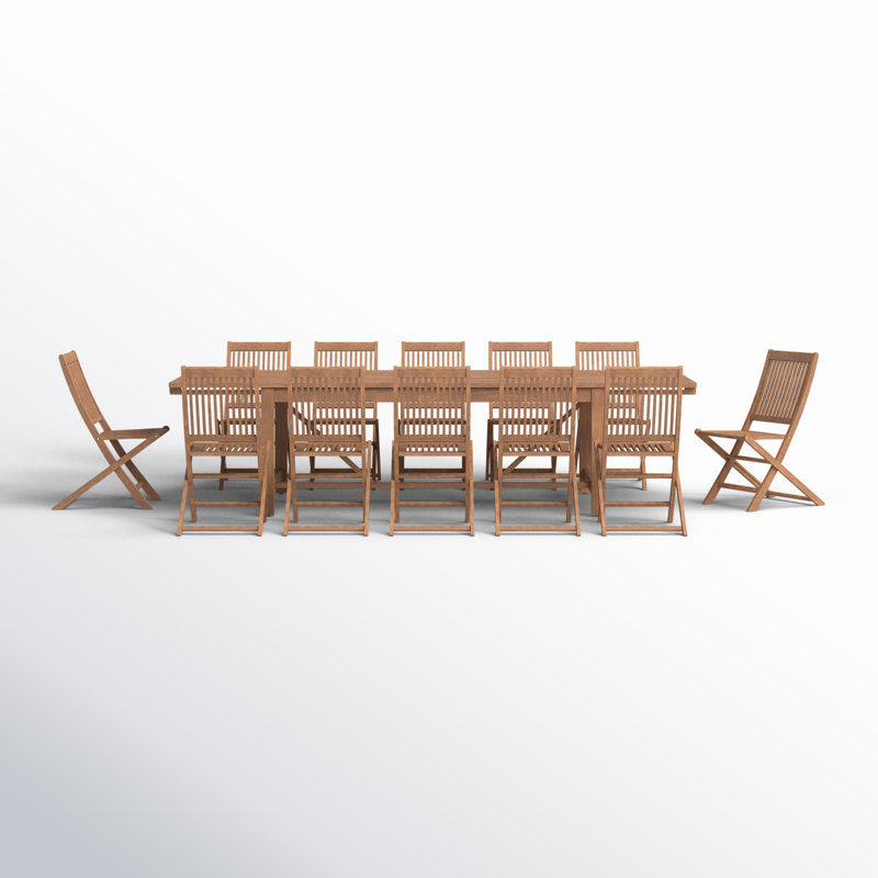 Ensemble de salle à manger rectangulaire pour 12 personnes Anautica