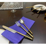 Everly Quinn Tiya Stainless Steel Flatware Set - Service for 12