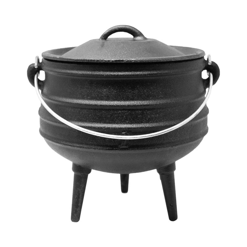 Klarstein Beefalo Cast Iron Round Casserole Dish, 3