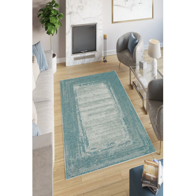 Eco-Friendly Non-Slip Area Rug, 4.6 x 7.2 Feet | 100% Polyester, Antibacterial, Machine Washable | 650 g/m², 0.16 in Pile Height, Digital Print | Perfect for Living Room, Bedroom, and High-Traffic Areas