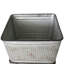 Baignoire en fer galvanisé 20,5X20,5X21 pouces pour le divertissement et les pots de plantes