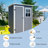 Waterproof Storage Shed With Floor And Lockable Design And Window