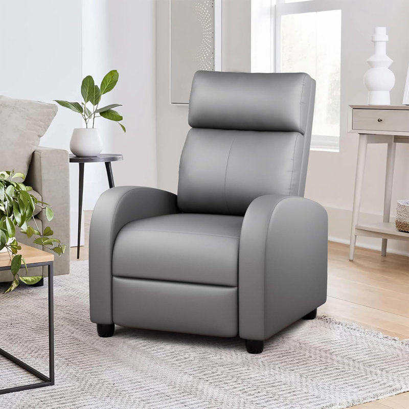 Fauteuil inclinable pour le salon - Canapé inclinable réglable pour cinéma maison avec coussin épais, structure en acier robuste et mécanisme d'inclinaison en douceur, assemblage facile