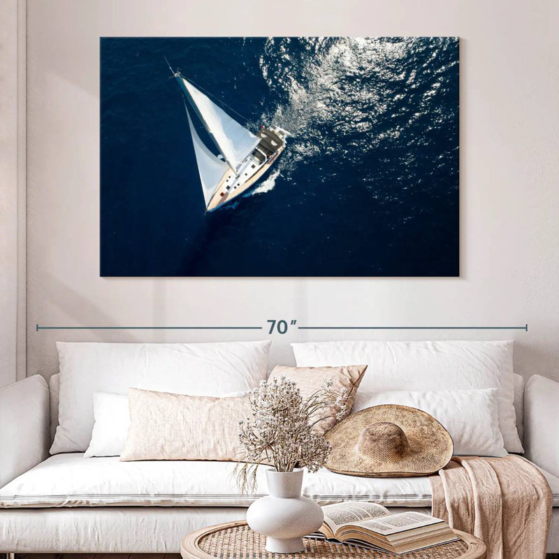 Mehar Yachting On Open Sea, H 34 po x l 51 po