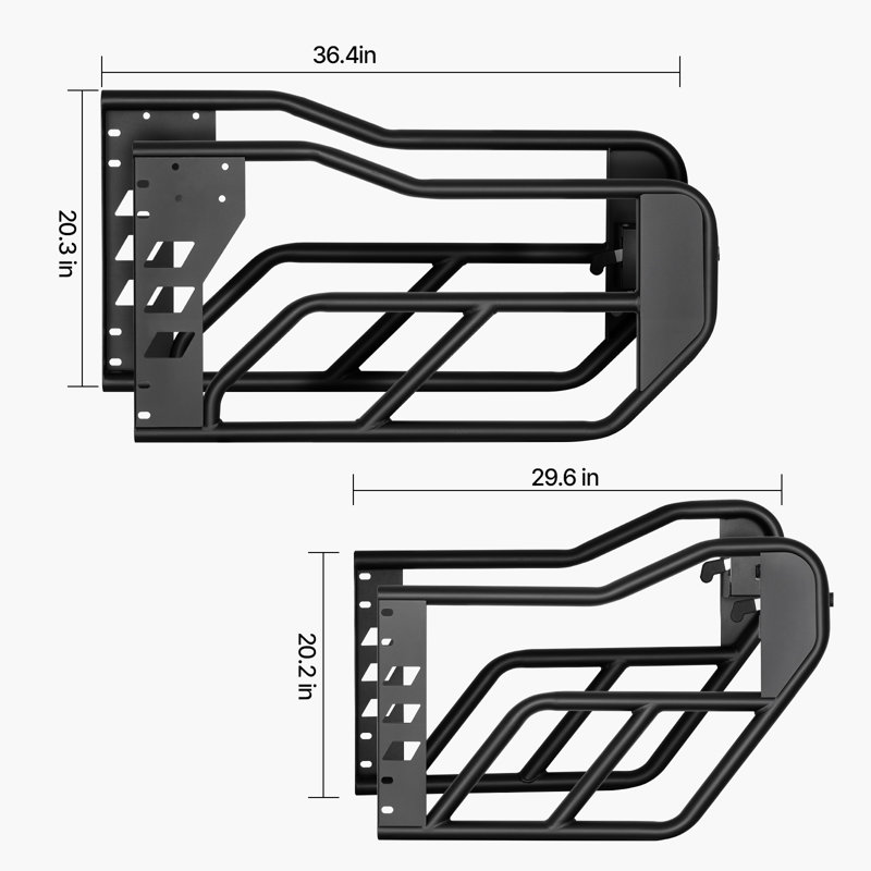 Porte tubulaire 4 portes à 4 portes pour Jeep Wrangler JL 2018-2024