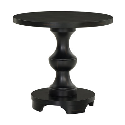 Caesar Traditional Round Pedestal End Table