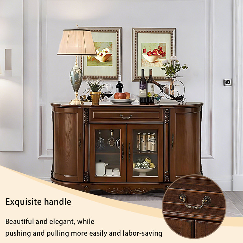 Armoire de salle à manger 51,18 po, H 25,04 po x l 51,18 po x P 13,78 po
