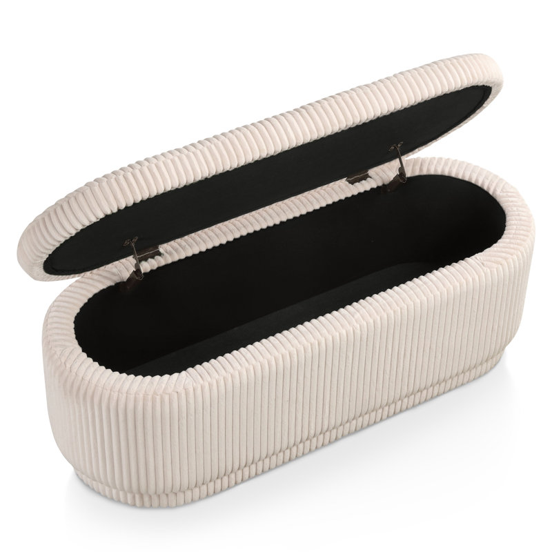 Buckler Storage Bench, Beige