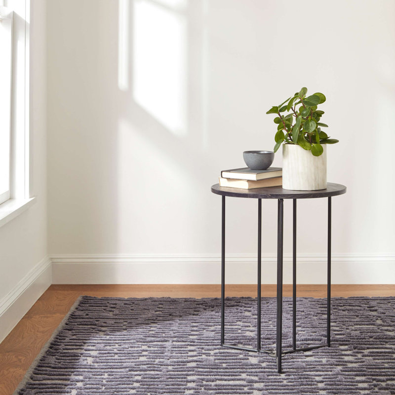 Gates Metal Hand Knotted Wool Rug, Rectangle 5' x 8'