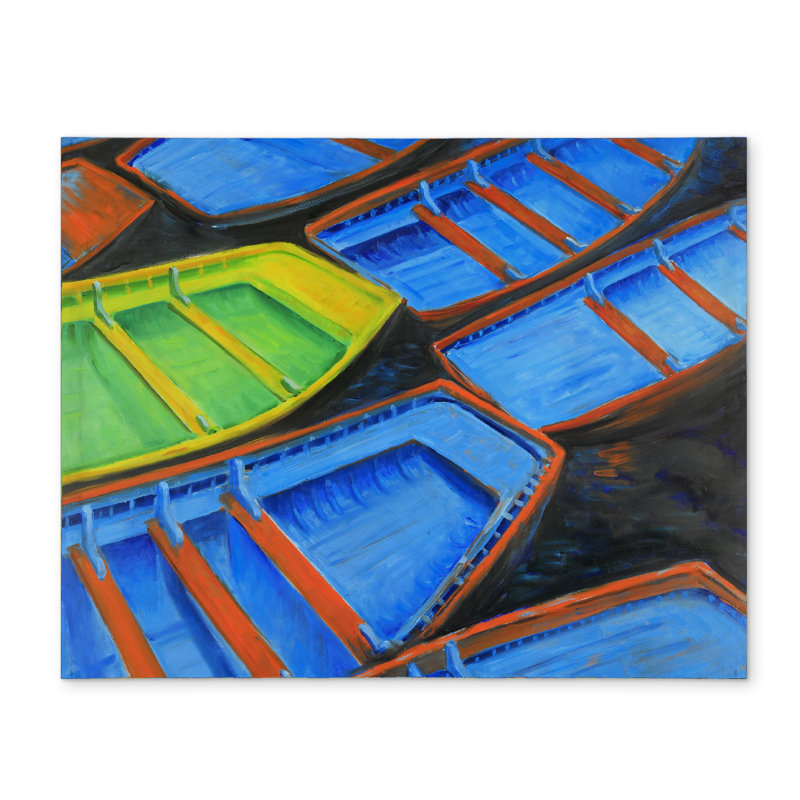 Napperon bleu pour chambre de bateau | Décoration pour petits canots