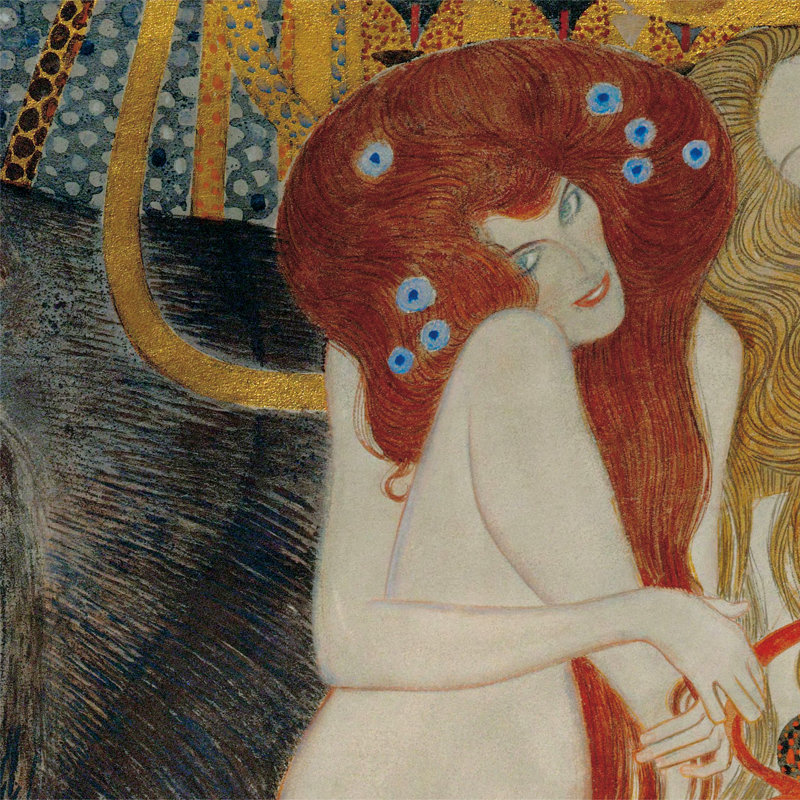 Beethoven Frieze by Gustav Klimt - Wrapped Canvas Print, 51cm H x 51cm W